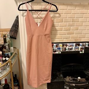 Missguided Crossback Strappy Midi Dress